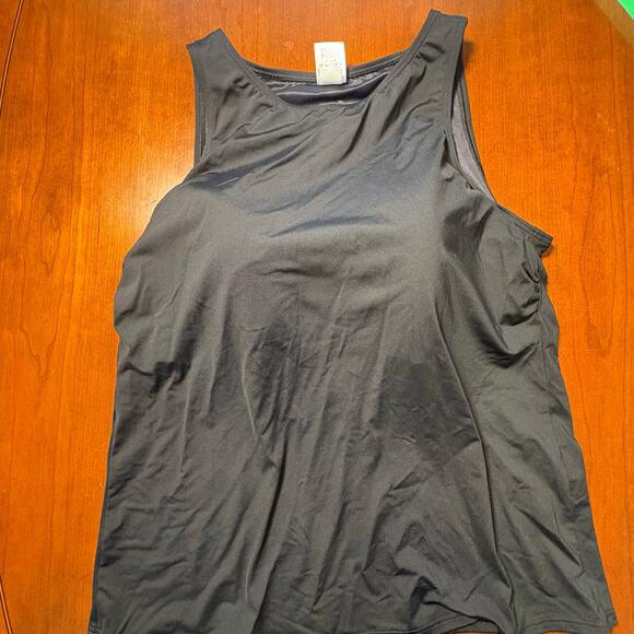 Lands' End Black Swim Top Size 18 - Picture 1 of 5